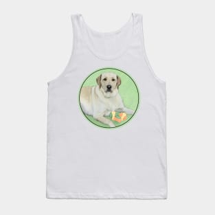 Labrador Retriever Yellow with Tennis Balls Tank Top